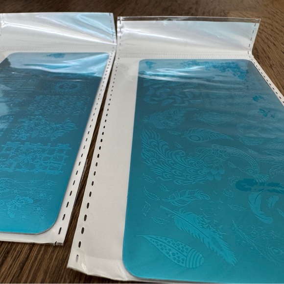 Blue Nail Art Stamping Plates Set - Picture 5 of 5